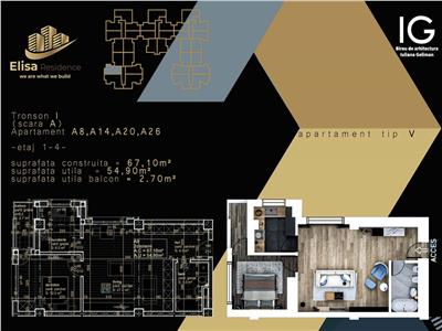 Apartament 2 camere complex ELISA